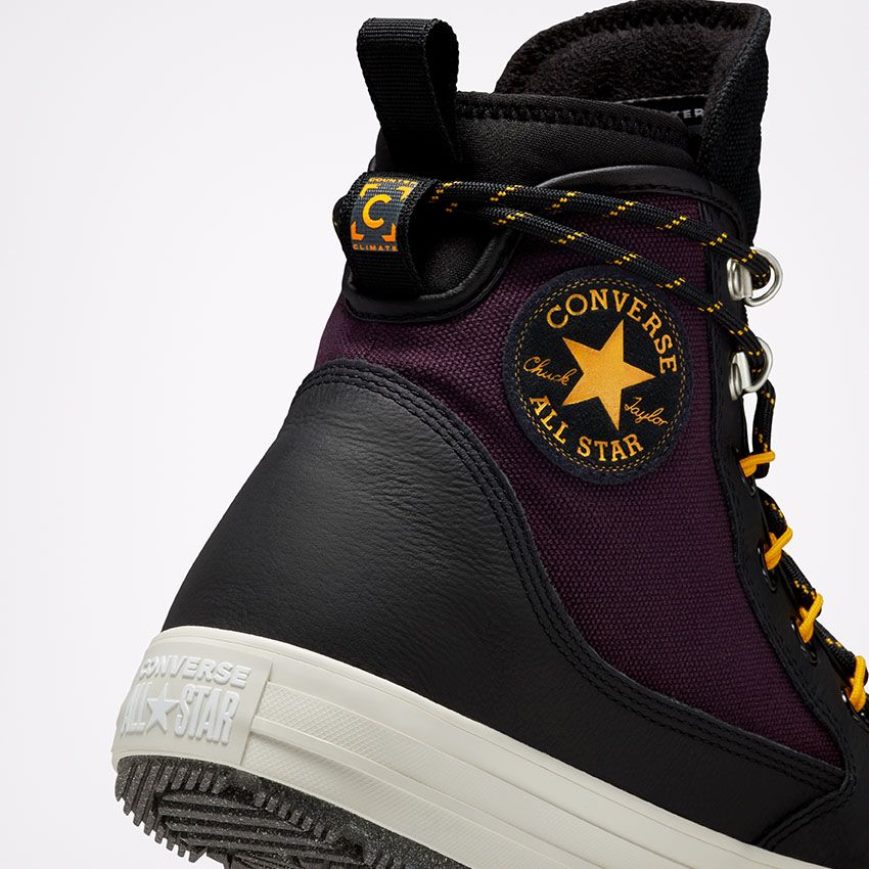 Botas de Invierno Converse Chuck Taylor All Star All Terrain Counter Climate Altas Hombre Negras Rosas Amarillo | PE 4P5LEW